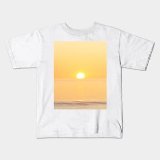 Peachy Sunrise Sunset Seascape Kids T-Shirt